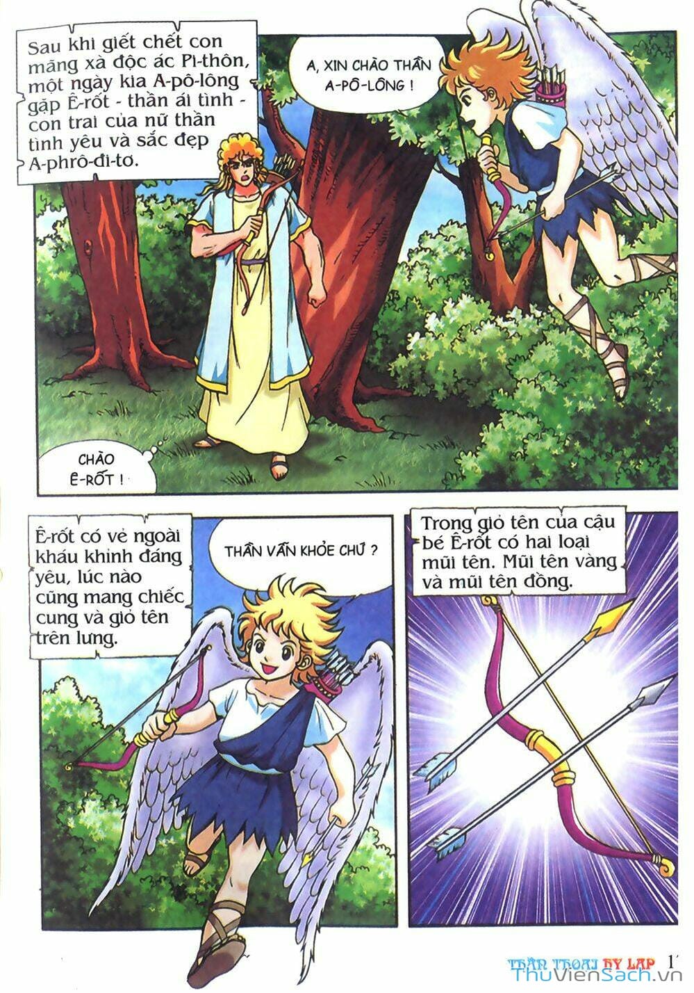 Truyện Tranh Thần Thoại Hy Lạp - Nguồn Gốc Các Vị Thần trang 3