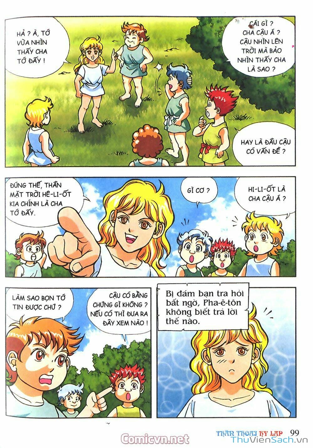 Truyện Tranh Thần Thoại Hy Lạp - Nguồn Gốc Các Vị Thần trang 3