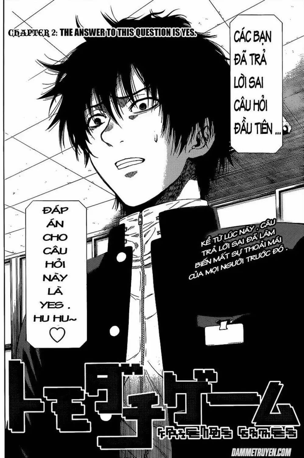 Truyện Tranh Trò Chơi Tình Bạn - Tomodachi Game trang 2