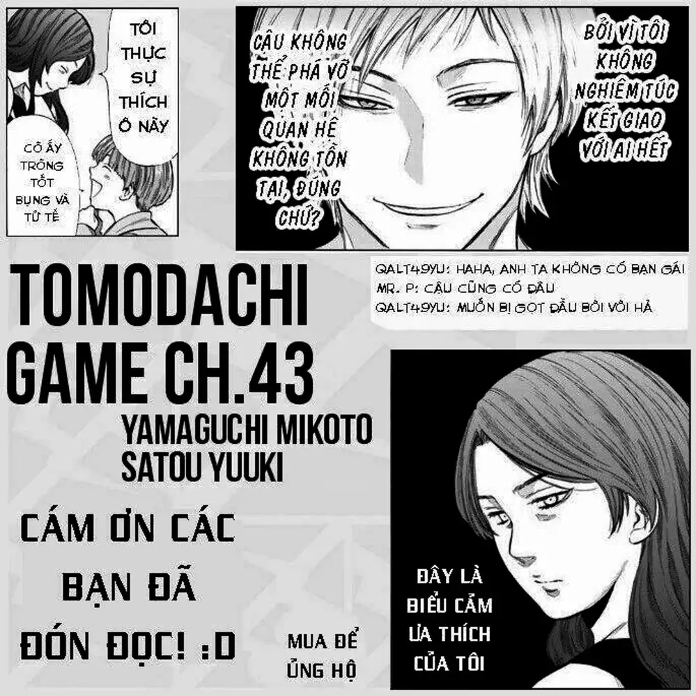 Truyện Tranh Trò Chơi Tình Bạn - Tomodachi Game trang 2