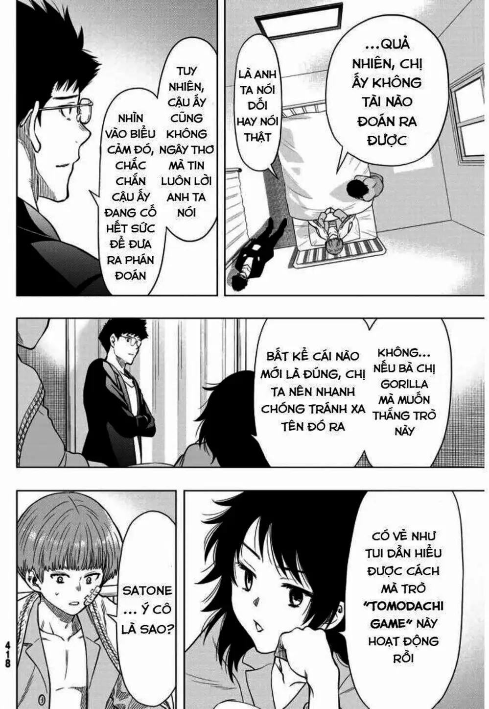 Truyện Tranh Trò Chơi Tình Bạn - Tomodachi Game trang 2
