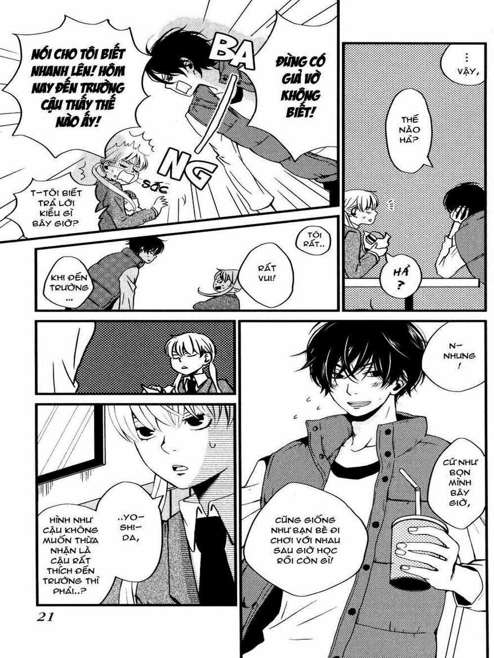 Truyện Tranh Quái Vật Bàn Bên - Tonari No Kaibutsu-Kun trang 4