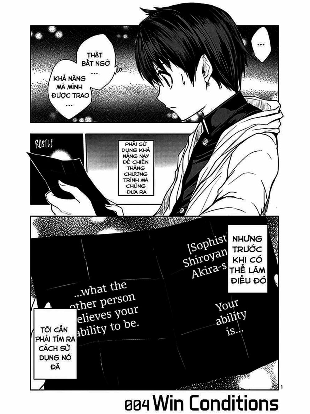 Truyện Tranh Trò Chơi Sinh Tồn - Deatte 5 Byou De Battle trang 3