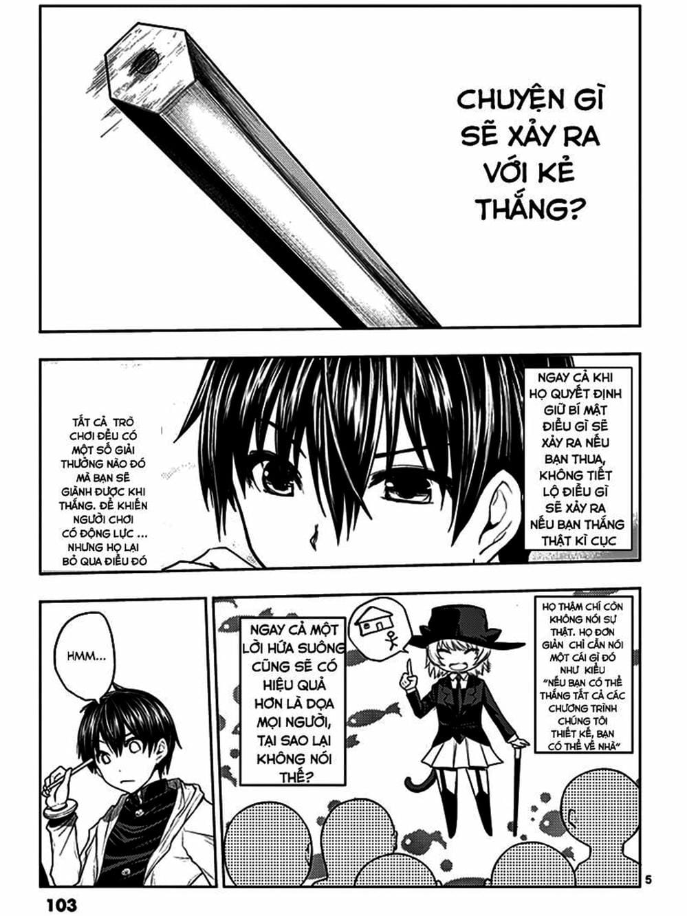 Truyện Tranh Trò Chơi Sinh Tồn - Deatte 5 Byou De Battle trang 3