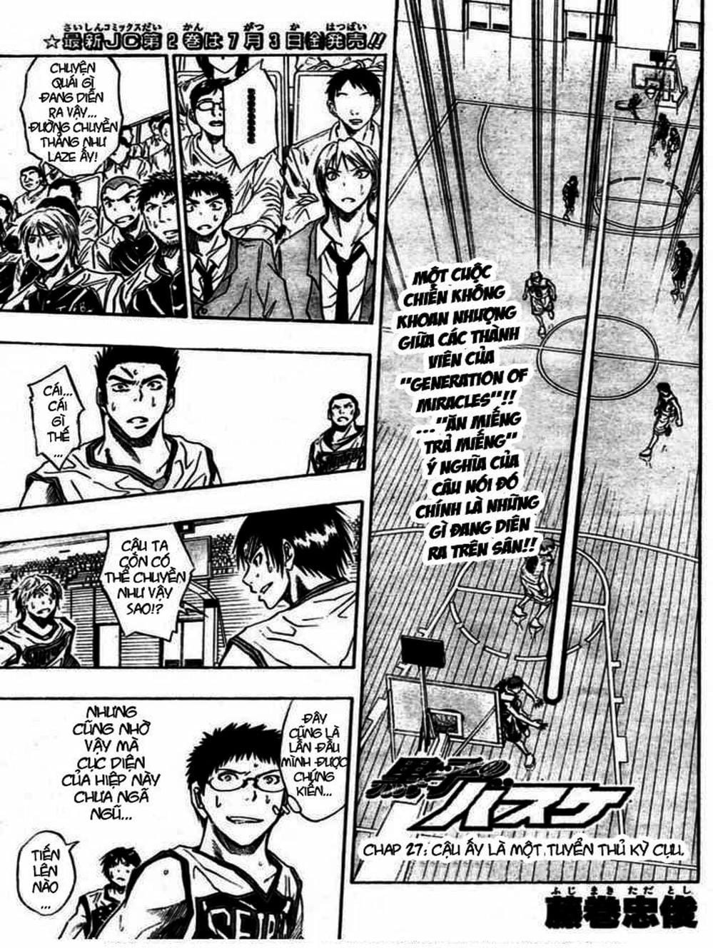 Truyện Tranh Vua Bóng Rổ - Kuroko’s Basketball trang 3