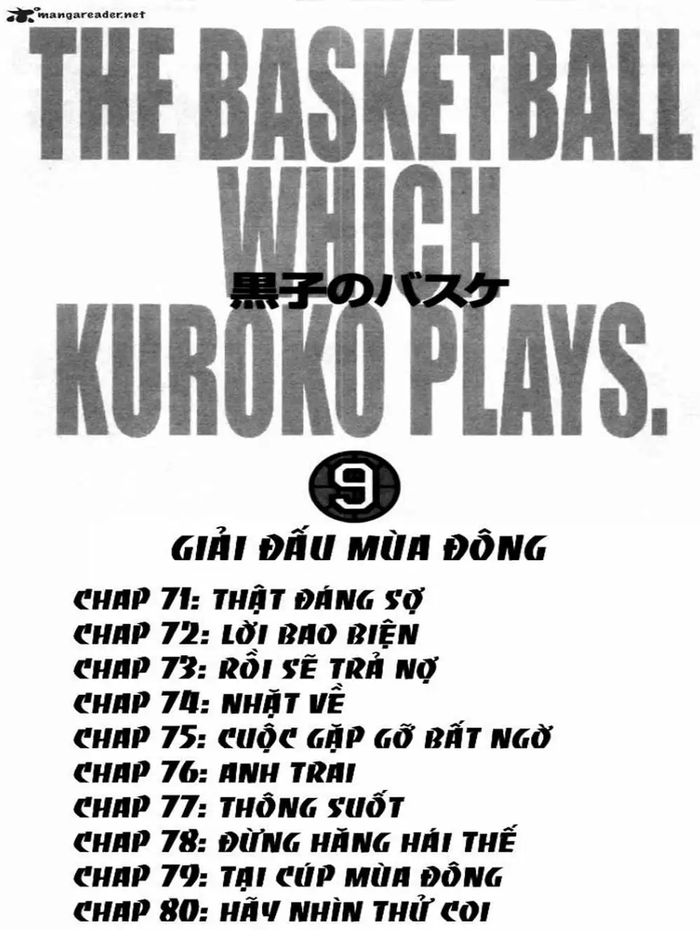 Truyện Tranh Vua Bóng Rổ - Kuroko’s Basketball trang 3