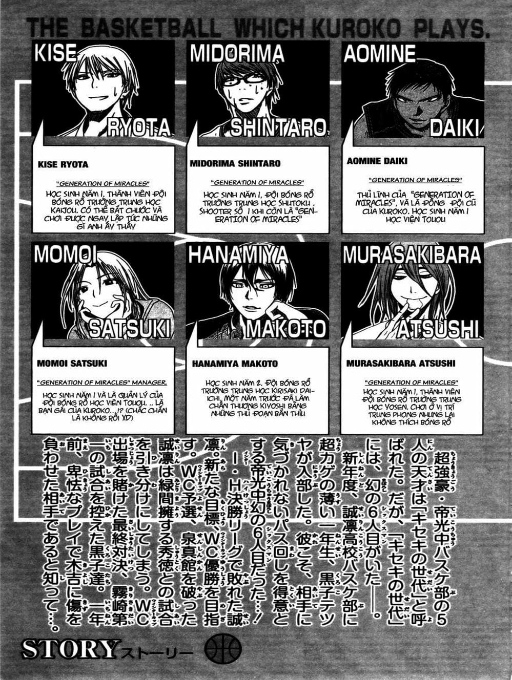 Truyện Tranh Vua Bóng Rổ - Kuroko’s Basketball trang 3