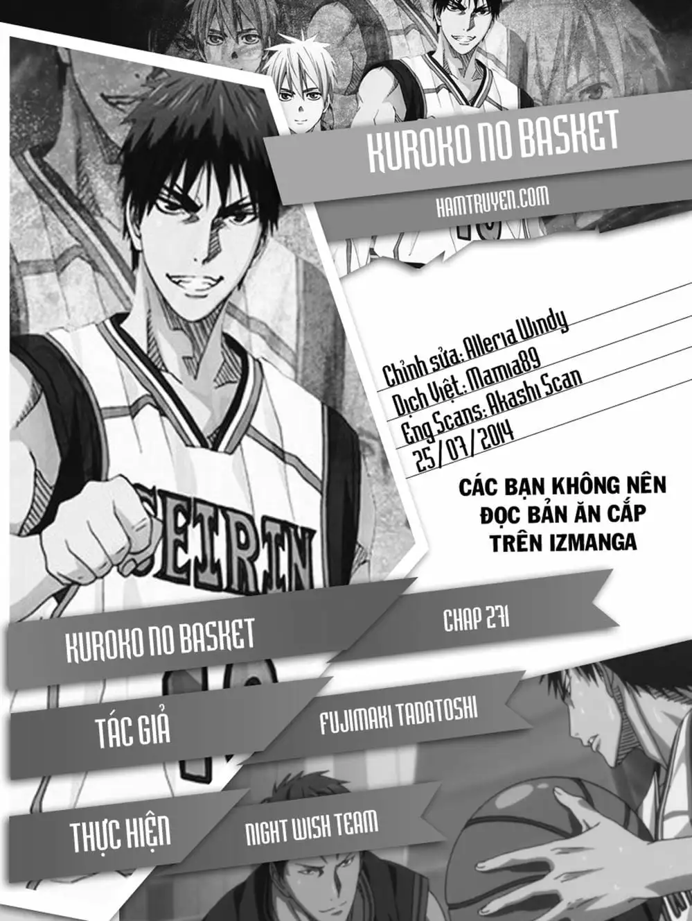 Truyện Tranh Vua Bóng Rổ - Kuroko’s Basketball trang 3