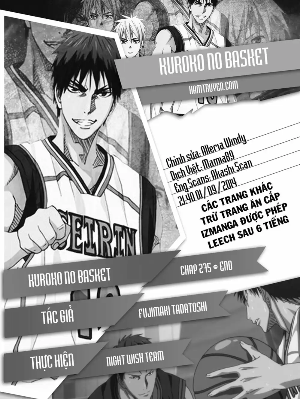 Truyện Tranh Vua Bóng Rổ - Kuroko’s Basketball trang 3