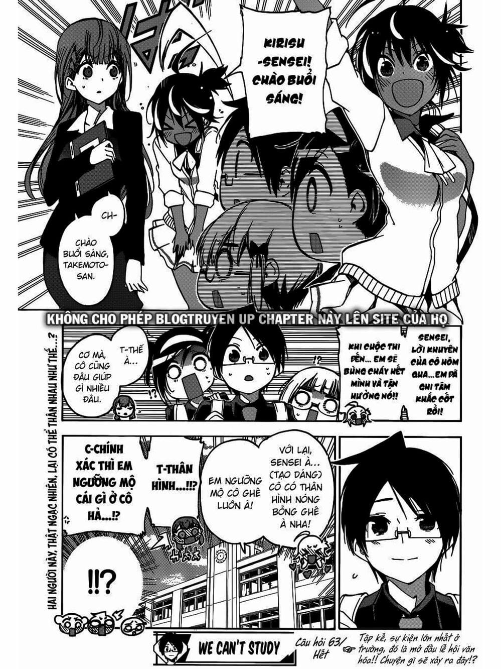 Truyện Tranh Chúng Mình Không Học Nổi - We Can’t Study trang 4