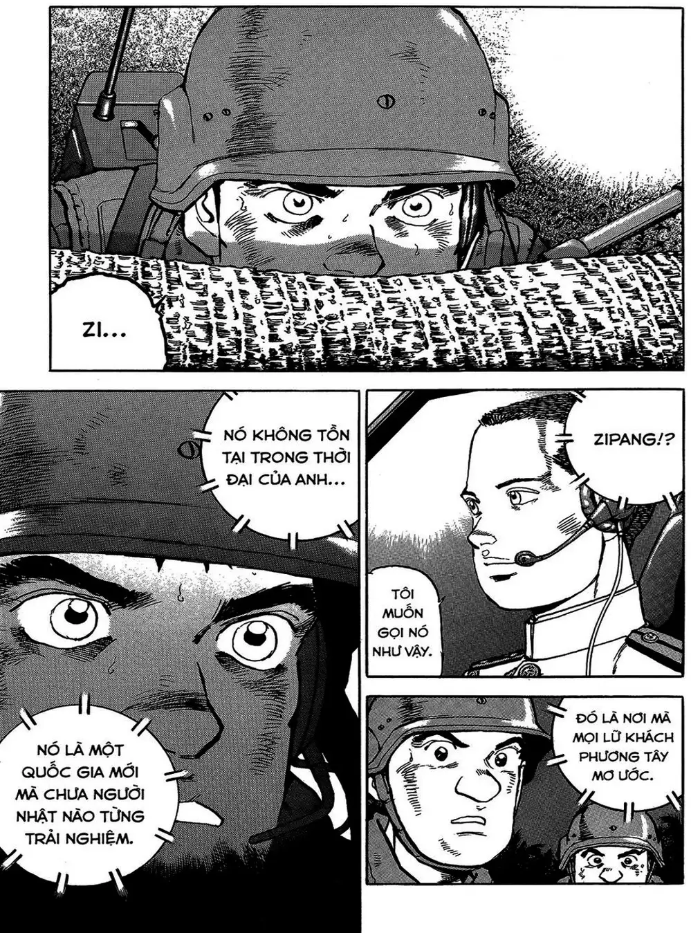 Truyện Tranh Con Diệc Đen - Zipang trang 4