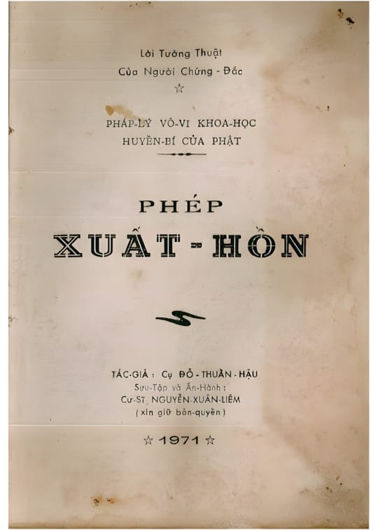 Ảnh bìa sách Phép Xuất Hồn
