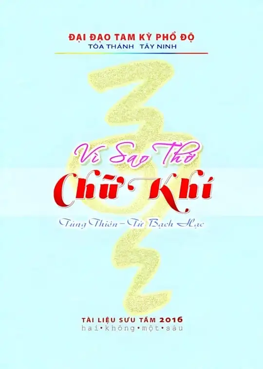 Ảnh bìa sách Vì Sao Thờ Chữ Khí