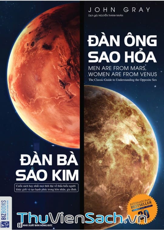 Ảnh bìa sách Đàn Ông Đến Từ Sao Hoả - Đàn Bà Đến Từ Sao Kim