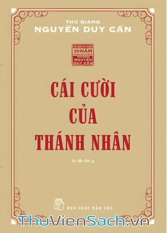 Ảnh bìa sách Cái Cười Của Thánh Nhân