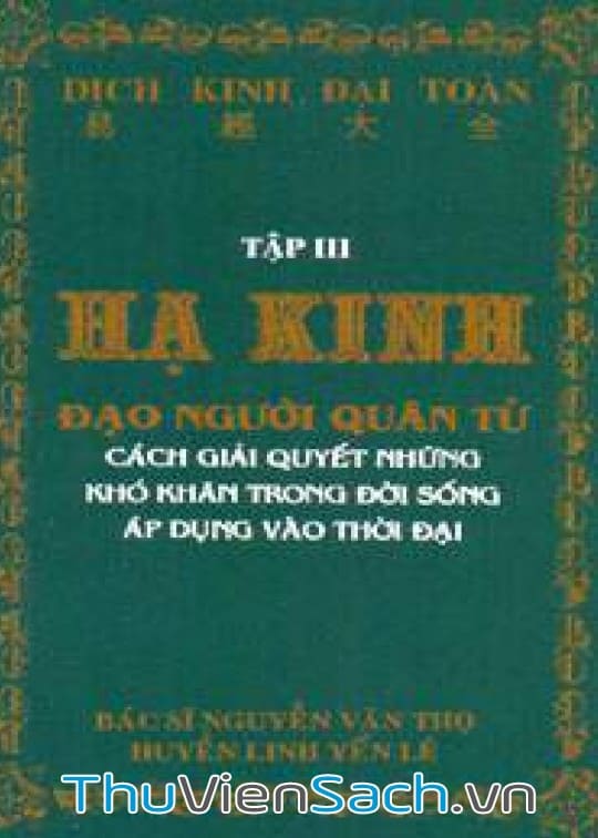 Ảnh bìa sách Dịch Kinh Đại Toàn - Tập 3 Hạ Kinh