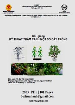 Bài Giảng Kỹ Thuật Thâm Canh Một Số Cây Trồng