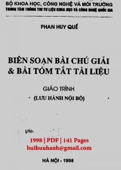 Biên Soạn Bài Chú Giải - Bài Tóm Tắt Tài Liệu