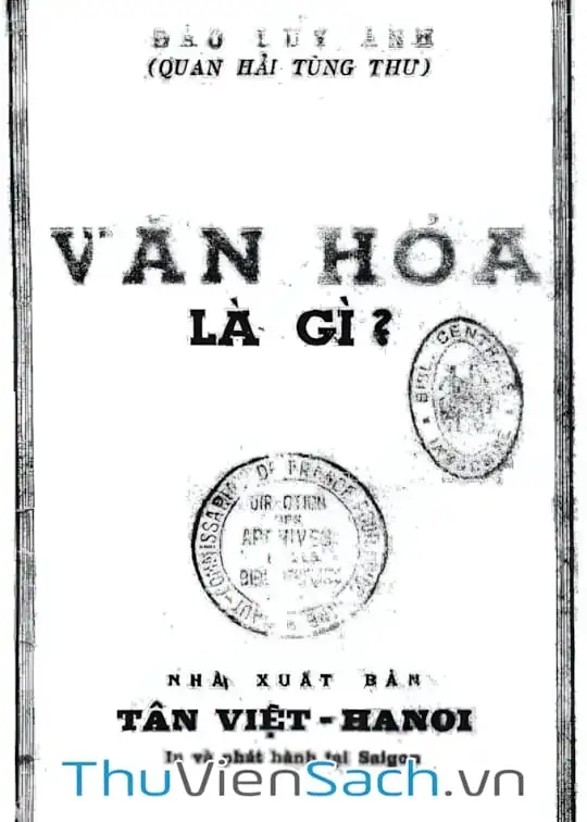 Ảnh bìa sách Văn Hóa Là Gì?