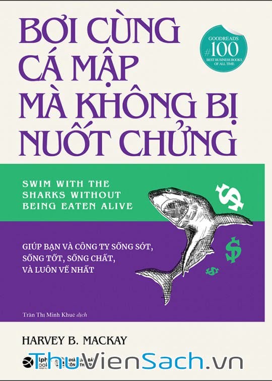 Ảnh bìa sách Bơi Cùng Cá Mập Mà Không Bị Nuốt Chửng