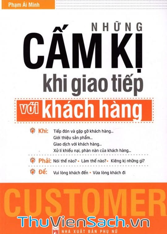 Ảnh bìa sách Những Cấm Kị Khi Giao Tiếp Với Khách Hàng