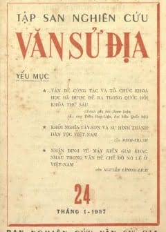 Tập San Nghiên Cứu Văn Sử Địa 24