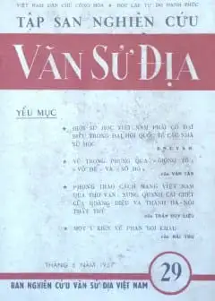 Ảnh Tập San Nghiên Cứu Văn Sử Địa - Tập 29
