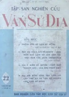 Ảnh Tập San Nghiên Cứu Văn Sử Địa - Tập 22