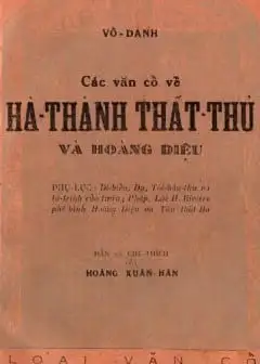 Hà Thành Thất Thủ Ca Và Hoàng Diệu
