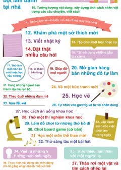 50 Cách Giúp Con Phát Huy Sự Sáng Tạo