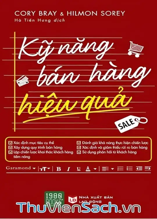 Ảnh bìa sách Kỹ Năng Bán Hàng Hiệu Quả