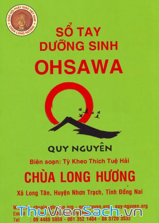 Ảnh bìa sách Sổ Tay Dưỡng Sinh Ohsawa