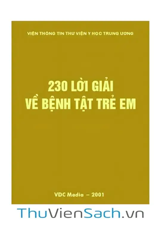 Ảnh bìa sách 230 Lời Giải Về Bệnh Tật Trẻ Em