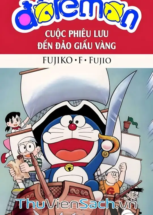 Ảnh bìa sách Doraemon: Cuộc Phiêu Lưu Đến Đảo Giấu Vàng