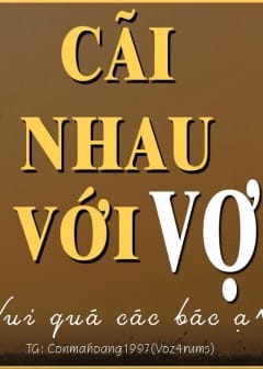 Ảnh Cãi Nhau Với Vợ Vui Quá