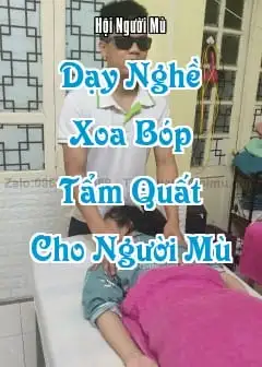Ảnh Dạy Nghề Xoa Bóp Tẩm Quất Phục Hồi Sức Khỏe Dành Cho Người Mù