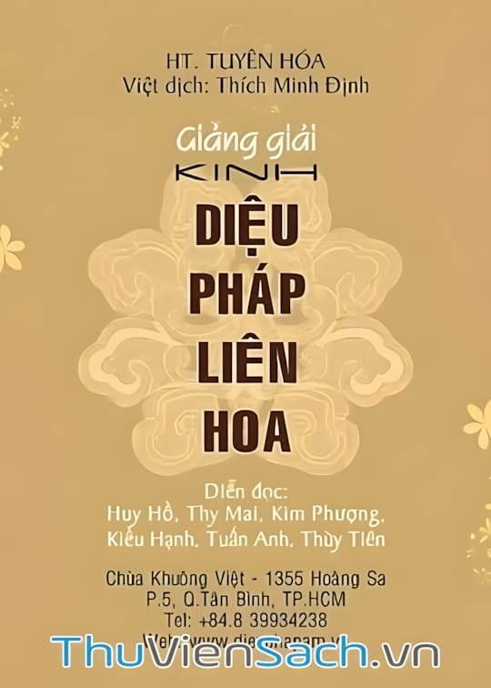 Ảnh bìa sách Giảng Giải Kinh Diệu Pháp Liên Hoa