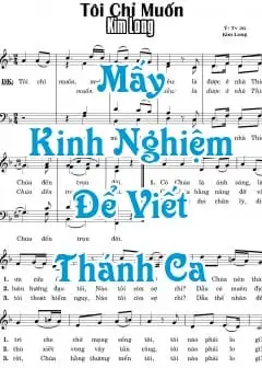 Ảnh Mấy Kinh Nghiệm Để Viết Thánh Ca