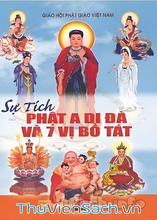 Ảnh bìa sách Sự Tích Phật A Di Đà Và Bảy Vị Bồ Tát