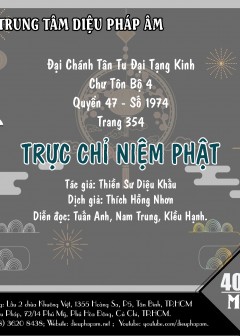 Trực Chỉ Niệm Phật