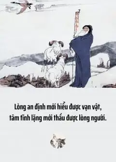 Ảnh Lòng An Định Mới Hiểu Được Vạn Vật, Tâm Tĩnh Lặng Mới Thấu Được Lòng Người